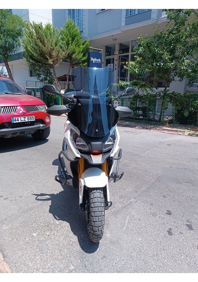 Peugeot Xp400 Gt Uyumlu Ön Cam Şeffaf, Füme, 65cm Yükseklik
