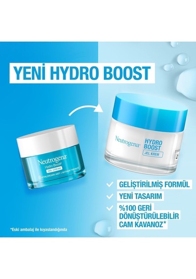 Neutrogena Hydro Boost Gel Cream Nemlendirici Kuru Ciltler 50 ML x2
