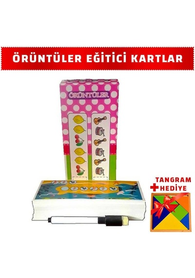 Örüntüler Eğitici Çocuk Oyun Kartları -Resim Kart Oyunu