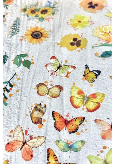 Kolbi Craft 4 Sayfa 70 Adet Şeffaf Sarı Kelebek Çiçek Sticker Bullet Journal Scrapbook Laptop Ajanda Planlayıcı 3 Adet Çok Renkli