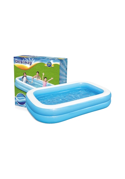 Bestway 54006 Aile Boy Şişme Havuz 262x175x51 Cm Jumbo Havuz Mavi