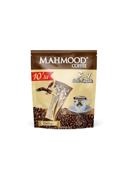 Mahmood Coffee 3 ü 1 Arada Sütlü Köpüklü Kahve 10 x 18 G