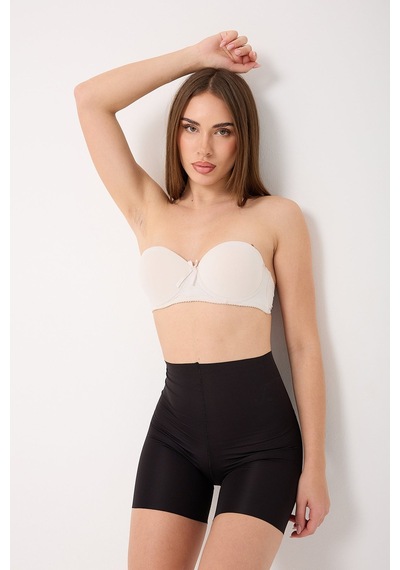 Unika Boutique Etkili Toparlayıcı Lazer Kesim Iz Yapmayan Hayalet Paçalı Korse Siyah