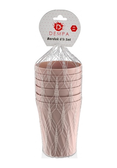 Dempa Fileli Plastik Bardak 6'lı