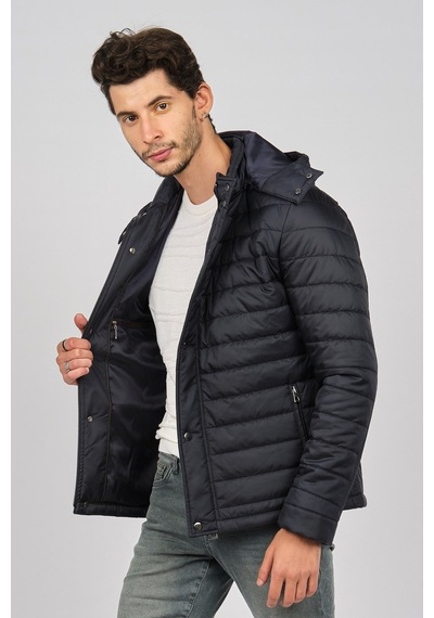 Daynax Erkek Kapüşonlu Mont 4927100 Lacivert-Lacivert
