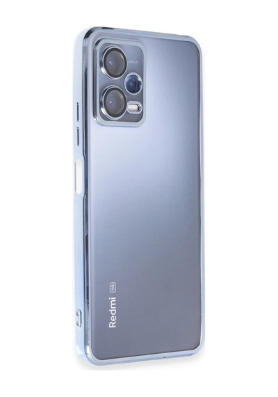 Xiaomi Redmi Note 12 5g Kılıf Razer Lensli Silikon - Açık Mavi 0.2M-Çok Renkli