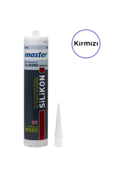 Master M355 Rtv Yüksek Isı Silikonu Kırmızı 310 Ml