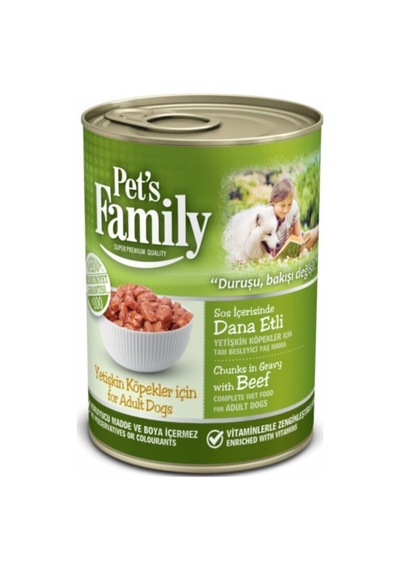 Pets Family Dana Etli Konserve Yetişkin Köpek Maması 400 G