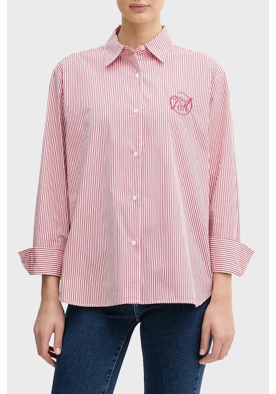 Tommy Hilfiger Bayan Gömlek Ww0ww48190 0e7 Kırmızı Kırmızı