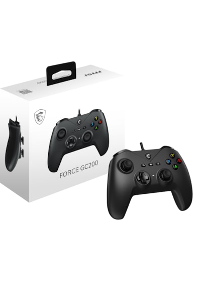 Msı Gg Force Gc200 Sıyah Oyun Kolu Kablolu Pc/androıd 8+ Desteğı Çıft Tıtresım Motoru 2m