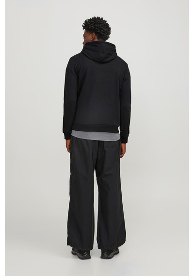 Jack & Jones Jack&jones Jcologan Sweat Hood Aw23 Siyah 001