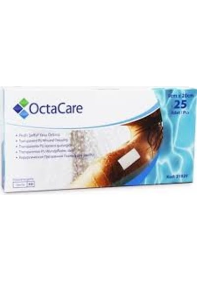 Octacare Su Geçirmez Şeffaf Yara Örtüsü 9 x 20 CM 25'li