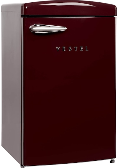 Vestel Retro SB14111 122 L Statik Buzdolabı Bordo