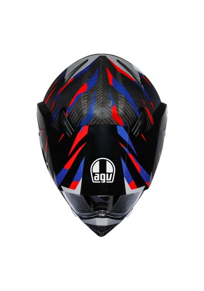 Agv Kask/ Ax9 Mplk Steppa Carbon/red/blue Renkli