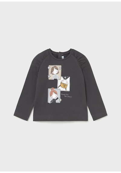 Mayoral Kız Bebek Sweatshirt Siyah