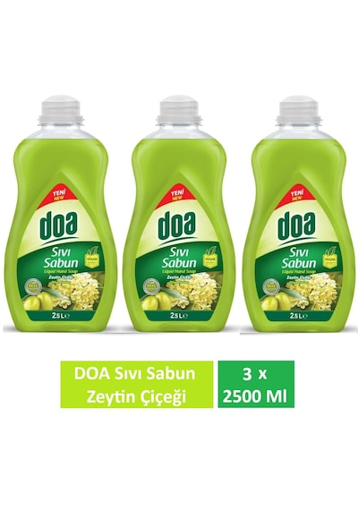Doa Sıvı Sabun Zeytin Çiçeği 2.5 Lt X 3 Adet