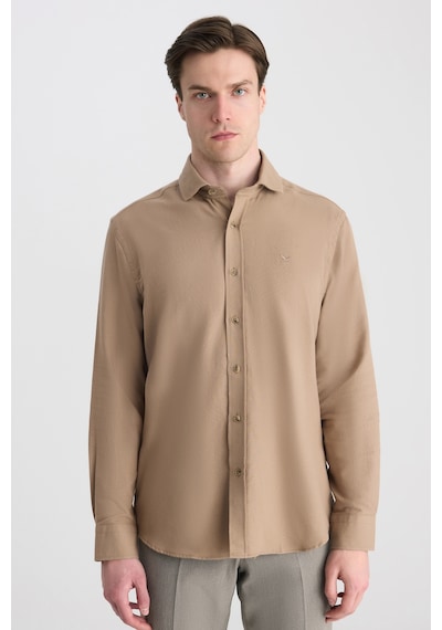 D'S Damat Ds Damat Comfort Camel Gabardin Gömlek 5hc02kx03327m C01