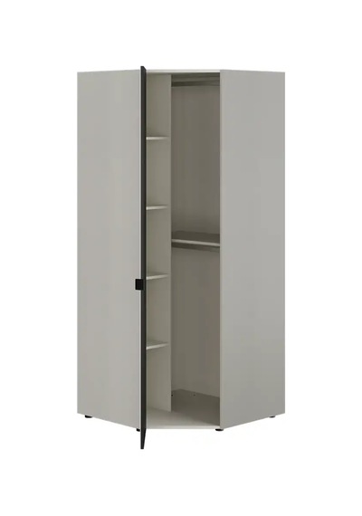 Oryana Ayna Kapaklı Köşe Gardırop - Trend Gri 90x210x90 Cm Oryana Ayna Kapaklı Köşe Gardırop - Trend Gri 90x210x90 Cm