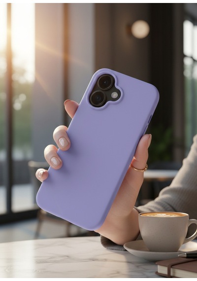 Apple Uyumlu iPhone 17 Kılıf Içi Kadife Süet Tasarımlı Kamera Korumalı Silikon A Kalite Lansman Kapak