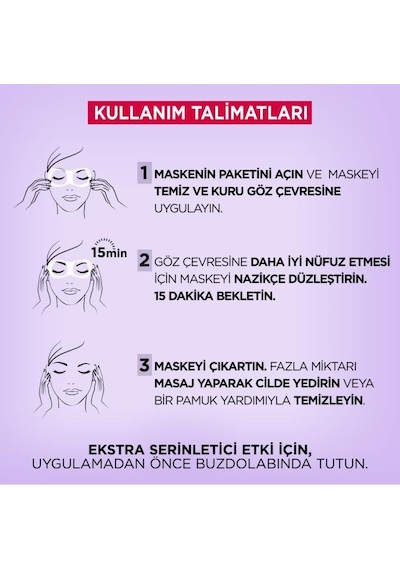 L'Oreal Paris Revitalift Filler Serinletici Göz Serum Maskesi 11 G