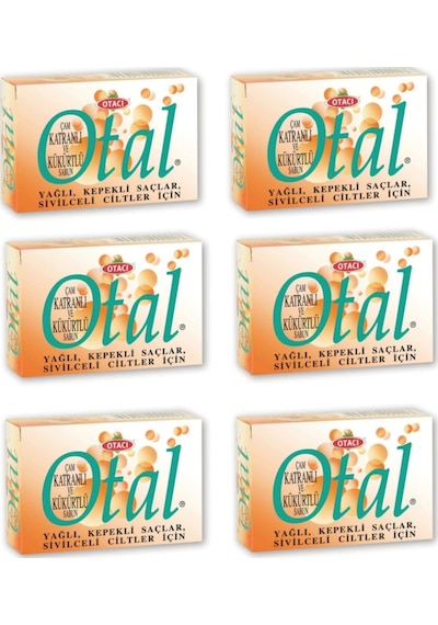 Otacı Otal Çam Katranlı ve Kükürtlü Sabun 80 G 6'lı