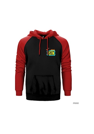 Bystanders Kırmızı Renk Reglan Kol Sweatshirt / Hoodie