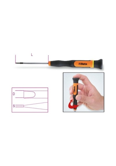Düz Mikro Tornavida 1257lp 3,5 K 60221257lp350