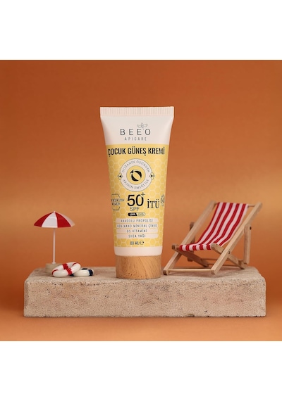 Bee'o Propolisli Yüksek Koruma Çocuk Güneş Kremi, 50+ Spf, 80 Ml