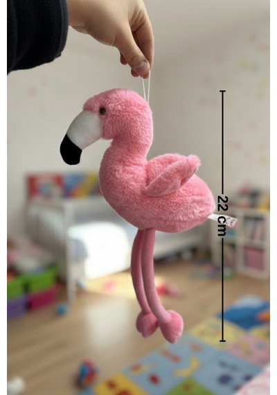 Sevimli Peluş Flamingo Peluş Oyuncak - Yumuşak Uyku Arkadaşı - Çocuk Odası Dekorasyonu 22 Cm Çok Renkli