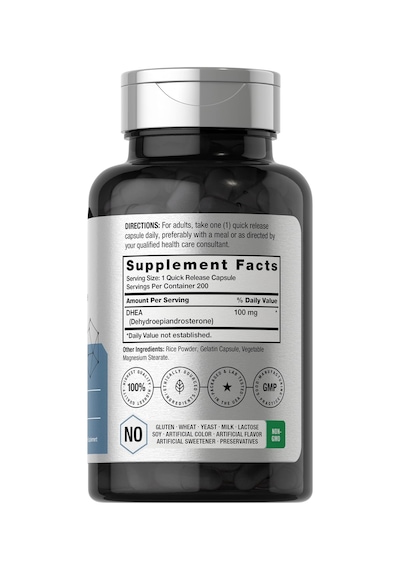 Horbäach Dhea 100mg 200 Capsules