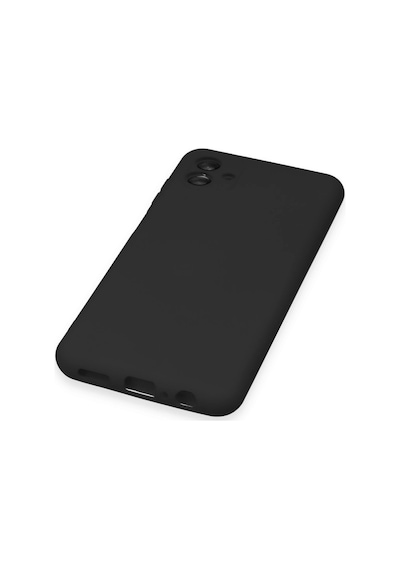 Samsung Galaxy A04 Kılıf Nano İçi Kadife Silikon - Siyah Çok Renkli
