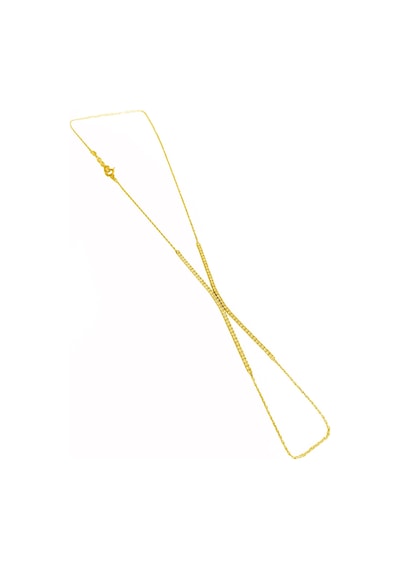 1,5 Mm Suyolu Gümüş Şahmeran Bileklik - Gold Renk Gold