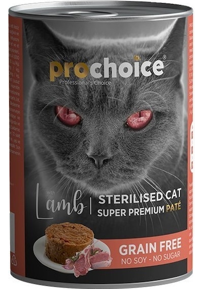 Prochoice Kuzulu Kısırlaştırılmış Pate Konserve Yetişkin Kedi Maması 400 G