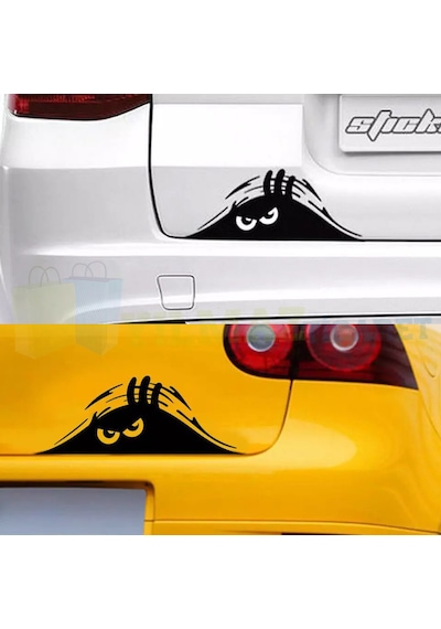 Kızgın Sinirli Bagajdan Bakan Adam Oto Sticker Araba Etiket 2 Ad