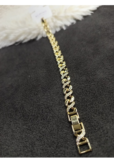 Beren Xupıng Altın Kaplama Çelik Bileklik Gold 16 + 3 Cm