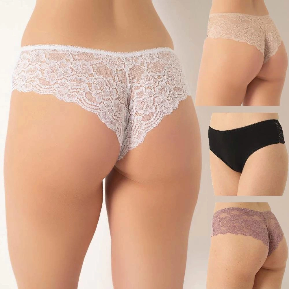 Confeo 804-004 Kadın Dantelli 4'lü Bikini Külot Asorti 1