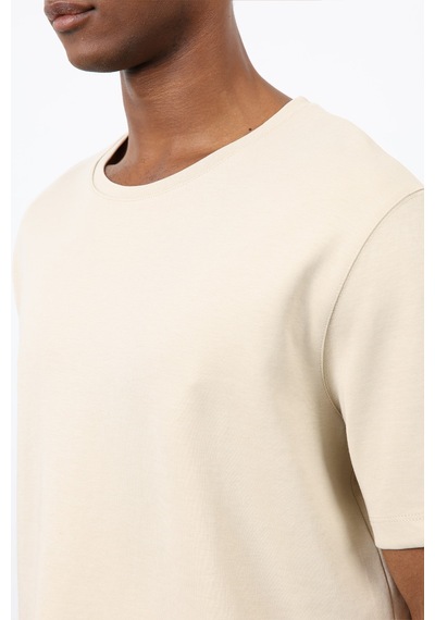 Antioch Regular Fit Basic Erkek T-shirt Taş