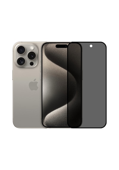 Safeus Tam Kaplayan Hayalet Parmak İzi Bırakmayan Safir Ekran Koruyucu Cam iPhone Apple 15 Pro Max Uyumlu İle