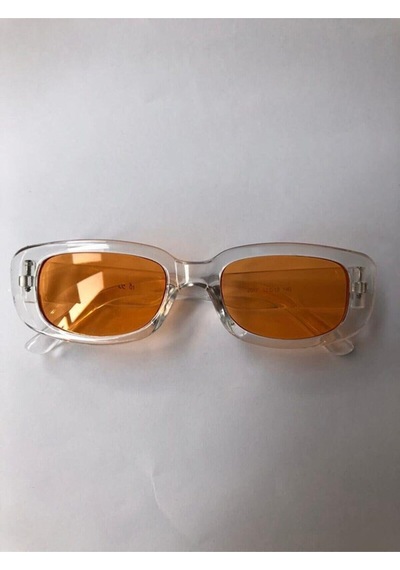 Silvio Monetti Chunky Frame Vintage Güneş Gözlüğü Şeffaf - Pembe
