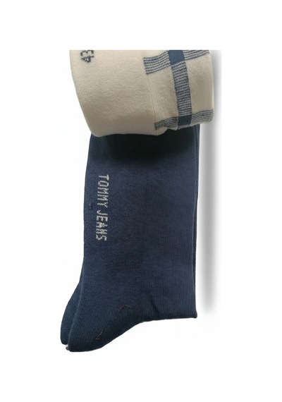 Tommy Hilfiger Th Unı Tj Sock 2p Tartan Uniseks Beyaz Çorap - S701236476