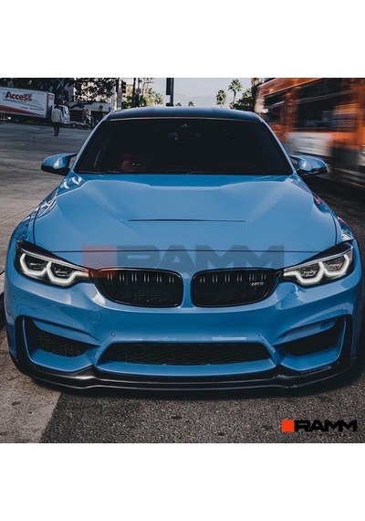 Bmw M3 M4 F80 F81 F82 F83 Ön Lip Parlak Siyah