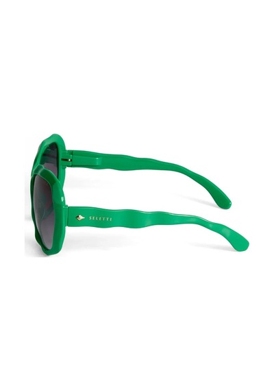 Seletti X Okkia California Siyah Lens Güneş Gözlüğü Yeşil