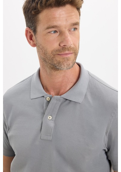 Tudors Erkek Slim Fit Dar Kesim Premium Seri %100 Pamuk Yumuşak Dokulu Merserize Gri Polo Yaka Tişört-51560 Tudors Erkek Slim Fit Dar Kesim Premium Seri %100 Pamuk Yumuşak Dokulu Merserize Gri Polo Yaka Tişört-51560