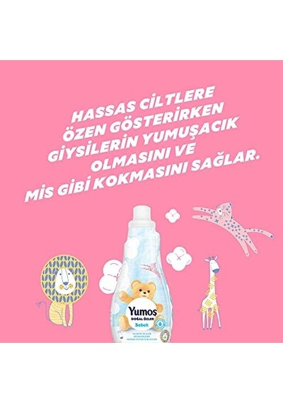 Konsantre Çamaşır Yumuşatıcısı Bebek 1200 Ml 50 Yıkama 1 Adet