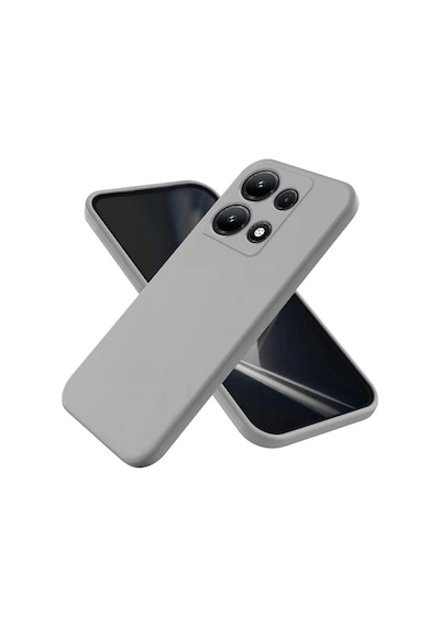 Infinix Note 30 Pro Uyumlu Silikon Kılıf - Kamera Korumalı Esnek Pastel Renk Kapak - Gri