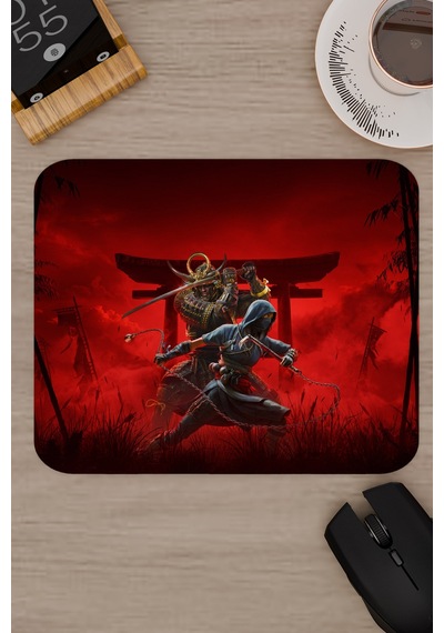 Assasin's Creed Kaymaz Dikişli Kauçuk Oyuncu Mousepad V1 - 22x18 Gaming Mouse Pad Fare Altlığı