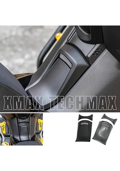 Xmax Techmax 250/300 2023-2024 Benzin Depo Üzeri Koruma Kapak Seti Siyah