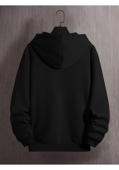 Uyguntarz Unisex Tembel Animal Baskılı Oversize Sweatshirt siyah