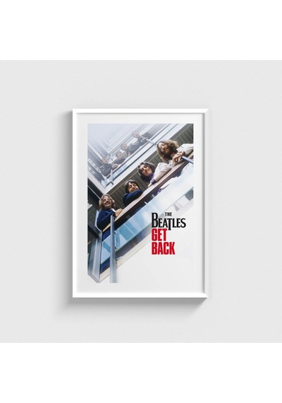 The Beatles Get Back Dizi Posteri Tablo Çerçeveli Poster Duvar Dekorasyonu Beyaz Çerçeveli Tablo Beyaz Çerçeveli Tablo Dn11d470beyaz