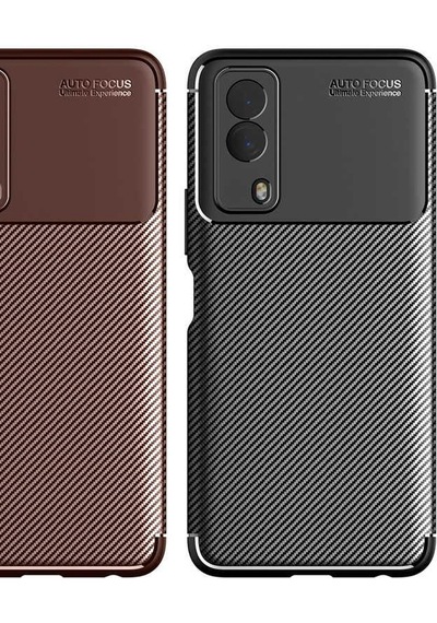 Smcase Vivo Y53s 4g Kılıf Kamera Korumalı Negro Karbon Silikon Siyah